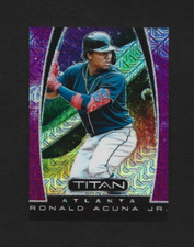 2019 Panini Chronicles Ronald Acuna Jr. Titan Purple Mojo Prizm 70/75 Braves