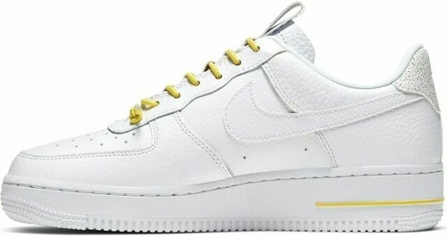 air force 1 '07 lux white/yellow women's shoe