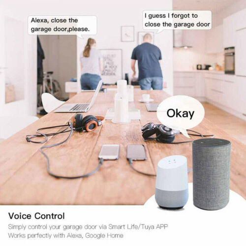 Z08 TUYA APP WiFi Smart Home Garaje Abridor de Puerta Control Remoto con Alexa Google - Imagen 11 de 14