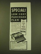 1936 Royal Typewriter Ad - Special low cost purchase plan thumbnail
