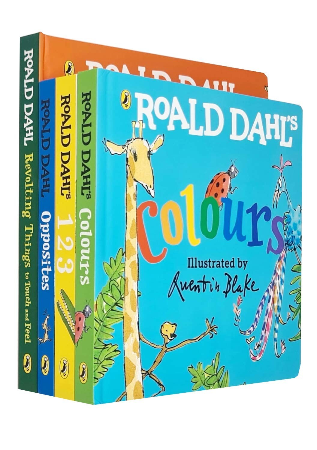 Roald Dahl's Board book Collection 4 Books Set Pack Colours, 123, Opposites