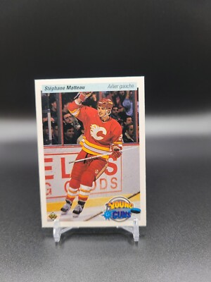 1990-91 Upper Deck French Young Guns #535 Stephane Matteau Calgary Flames   