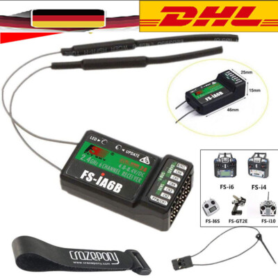 Flysky FS-iA6B Empfänger 6CH 2.4G AFDHS2A Unterstützung PWM/PPM/i-Bus-Ausgang