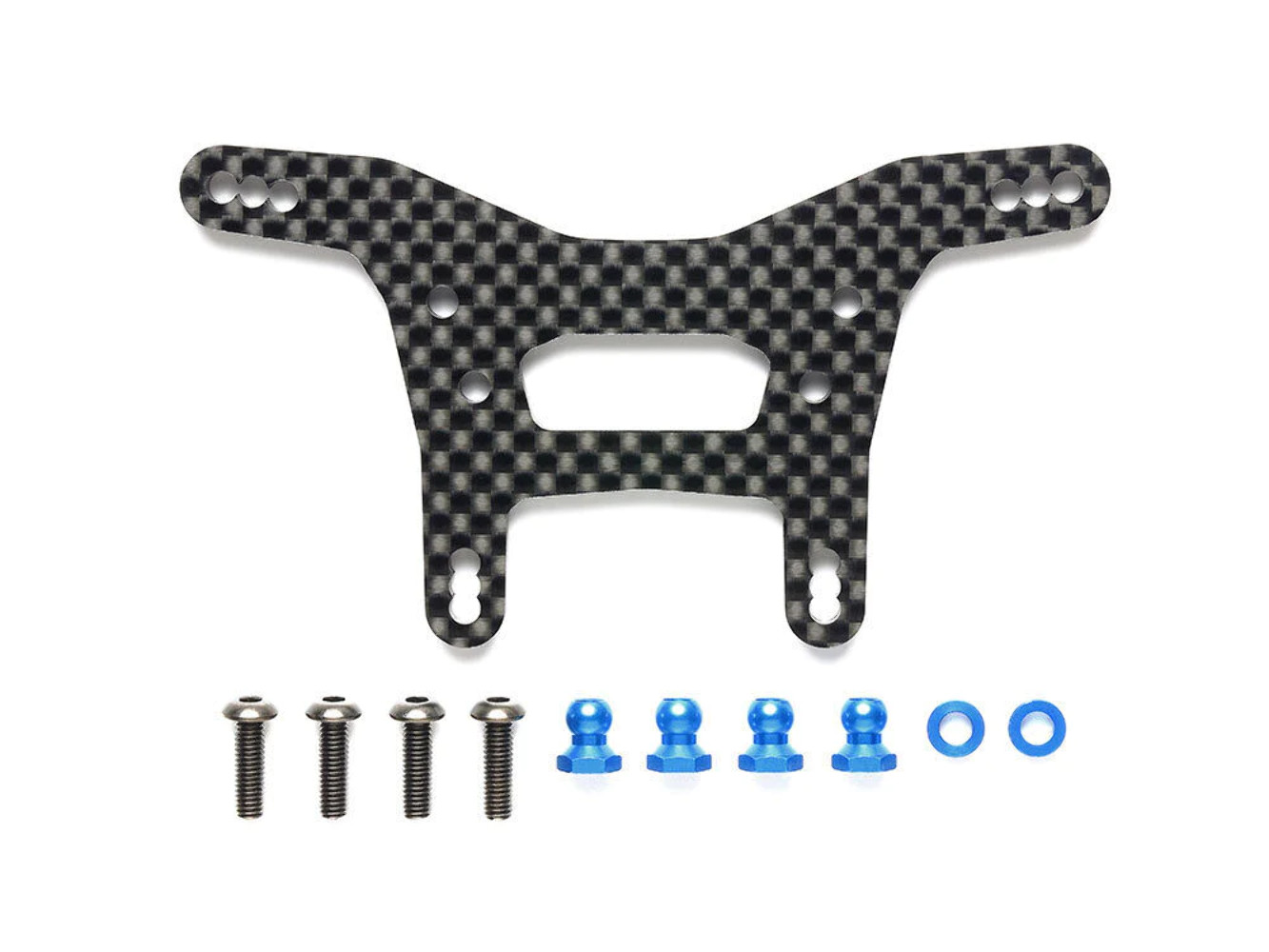 Tamiya 22057 XV-02 Carbon Damper Stay (Front), (XV02/XV-02 Pro), NIP