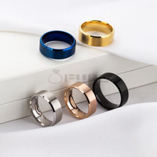 Quality Silver Gold Matte 8mm Tungsten Ring Engagement Men Women Wedding Band