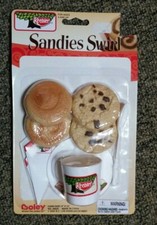 Vintage Keebler Sandy Swirl Play Food Cookies w/Cup  Saucer Boley