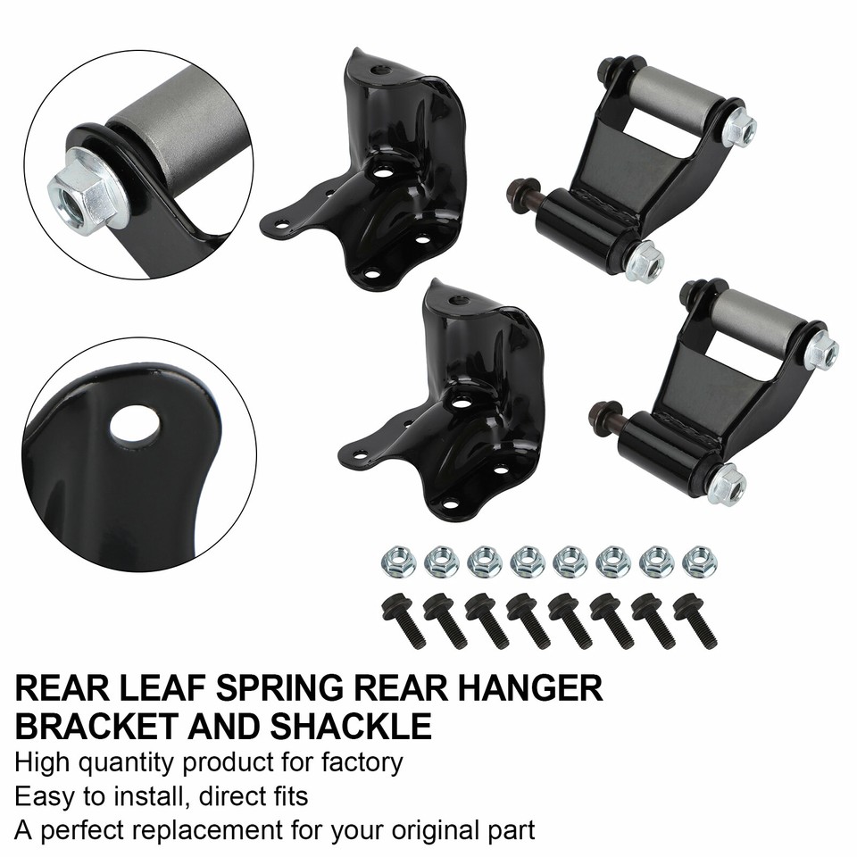 1983-1997 Ford Ranger Mazda Rear & Front Leaf Spring Shackle Bracket ...