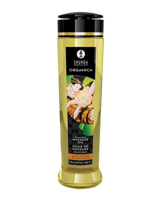 Shunga Organica Kissable Massage Oil Almond Sweetness 8 Oz