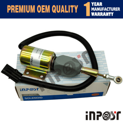 New 12V Shutoff Solenoid 3930235 For Cummins 6C 8.3L Engine SA-4348-12 ...