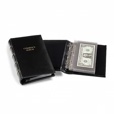 Small / Modern Currency Notes Album Mini Book Collector Gift 20 Pages Lighthouse