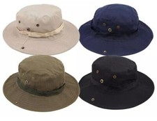 Unisex 100 Cotton Bucket Hat Camping Fish Safari Boonie Fishing Outdoor