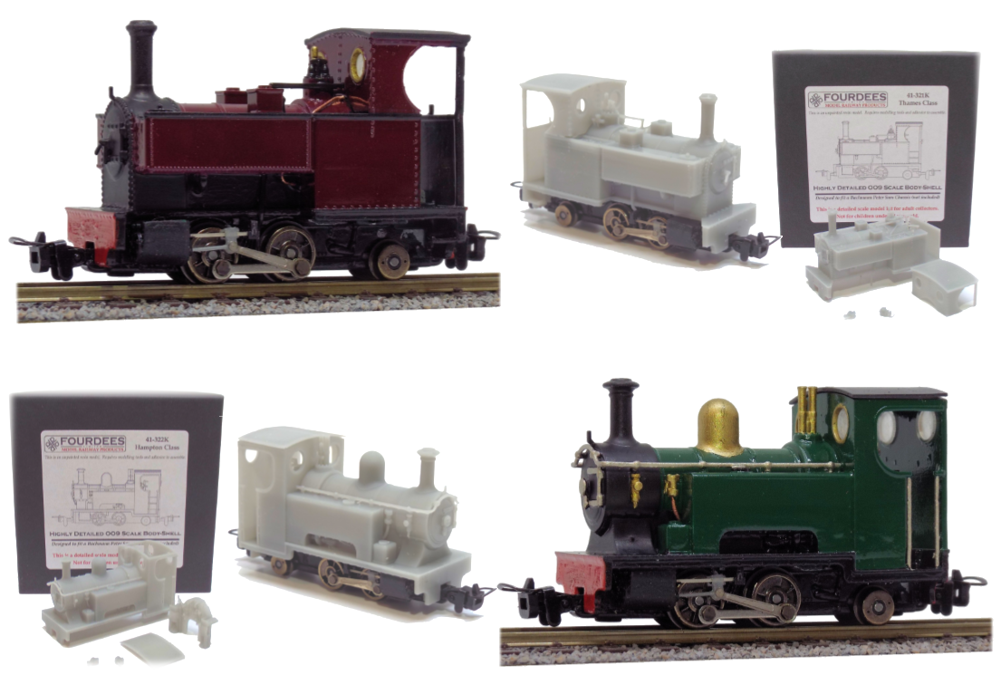 Fourdees Limited Kerr Stuart Locomotive 009 / OO9 Kit for Bachmann