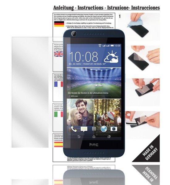 6X Displayschutzfolien FüR Htc Desire 626G Schutzfolie Klar Folie Displayfolie-image