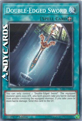 DOUBLE-EDGED SWORD   (Doppelschneidiges Schwert)   Common SP   IGAS EN068   YUGIOH!
