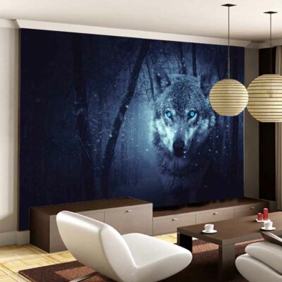 Wolf Surface Area 3D Full Wall Mural Photo Wallpaper Printing Home Kids Decor