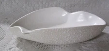 Originals USA California Art Pottery Dish, White Popcorn Glaze, Mid-Century Mode