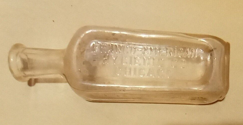 Antique Franco-American Hygienic Co. Chicago,Il. Toilet Requisites Glass Bottle