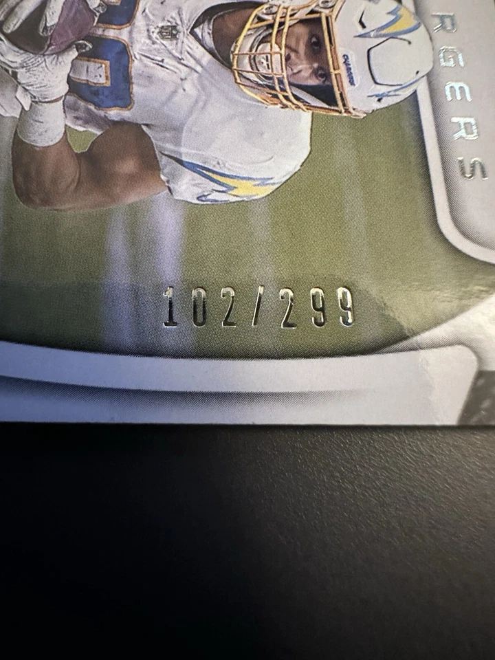 2021 Panini Certified - Materials #M-AK Austin Ekeler /299 (MEM) - Image 3 of 3