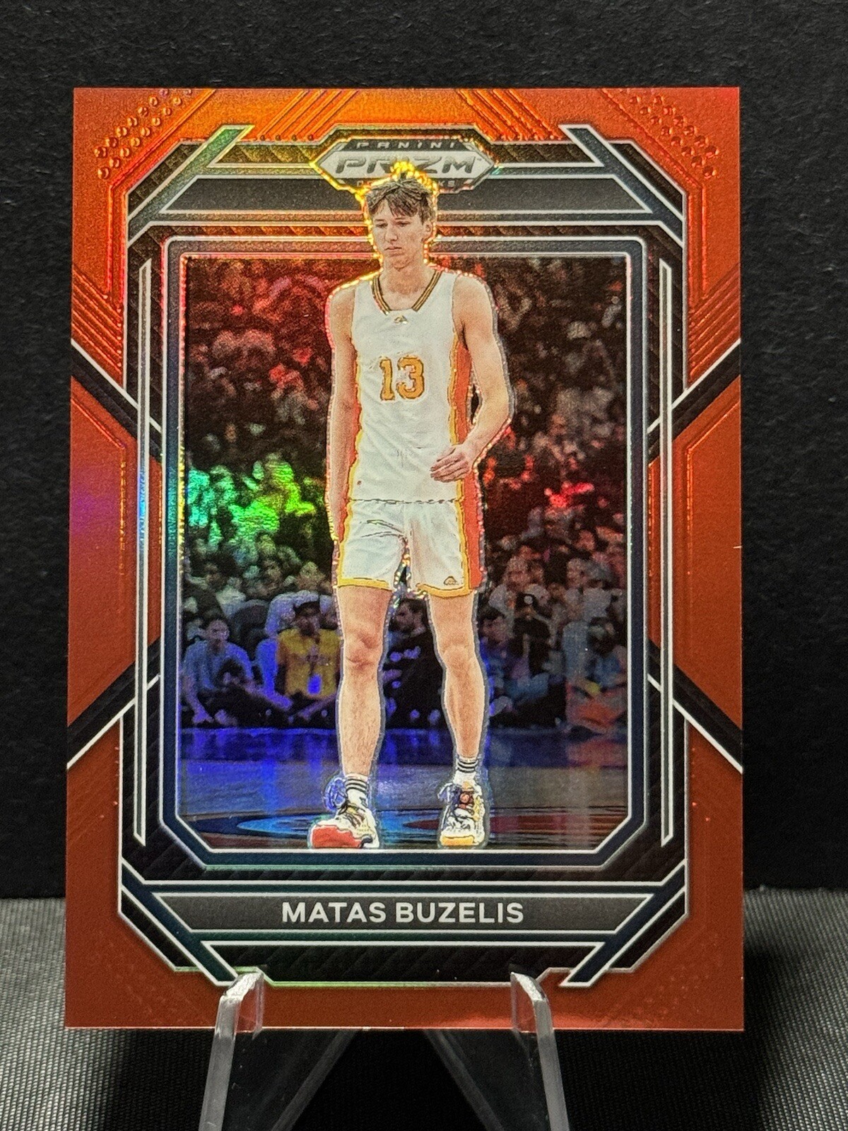 2023-24 Panini Prizm Draft Picks Red Prizm /299 Matas Buzelis #13