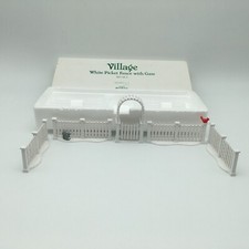 Dept 56 Village 52624 White Picket Fence with Gate