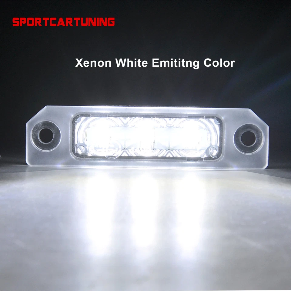 LED License Plate Light For 10-14 Mustang / Ford Fusion Focus 08-19 Taurus Flex - Image 2 of 4