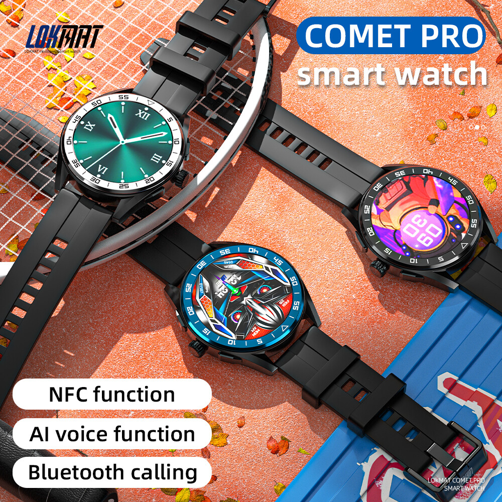LOKMAT COMET PRO Bluetooth Anruf SmartWatch Multi-Sport Modu KI