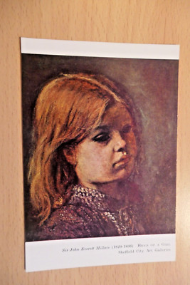 Postkarte - Sir John Everett Millais, ''Kopf eines Mädchens''. Neu.