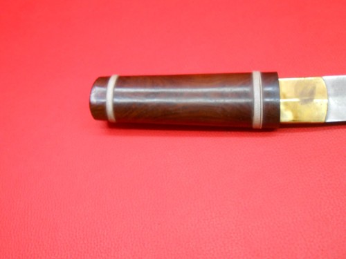 Custom Handmade Wootz Ingot Steel Japanese Wakizashi Knife Rose Wood K07 - Picture 12 of 19