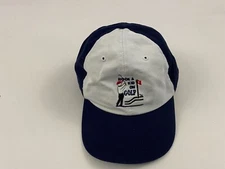 Hook A Kid On Golf Blue Adjustable Snapback Hat One Size 