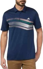 Adidas Men's Core Chest Stripe Short Sleeve Golf Polo Shirt NWT Size L