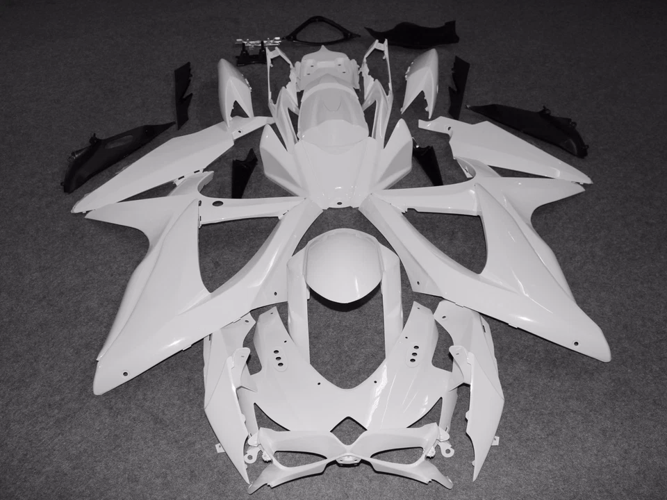 Pre-Drilled ABS Fairing Kit For Suzuki GSXR600 750 2008-2010 k8 Bodywork Frame Foto 3 de 4