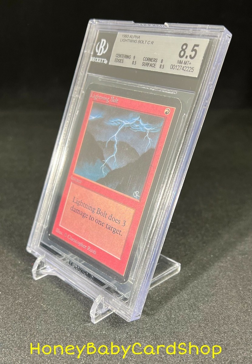MTG Limited Edition Alpha 1993 Lightning Bolt BGS 8.5 NM/MT+ Old