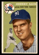 1954 Topps Baseball #205 Johnny Sain NM/MT *l1