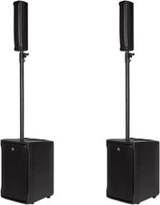 RCF EVOX J8 BLACK "Coppia" Sistema Audio Array Subwoofer e Colonna Attivo 1400W