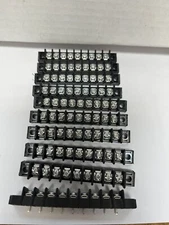 Lot 10pcs  PCB Board Barrier Block Screw Terminal Strip  #6 Stud  9 Position