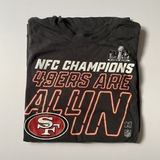 San Francisco 49ers NFC Champions Gray T-shirt Size L 