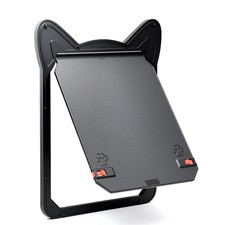 Pet Screen Door for Small Dogs and Cats Magnetic Lockable Flap