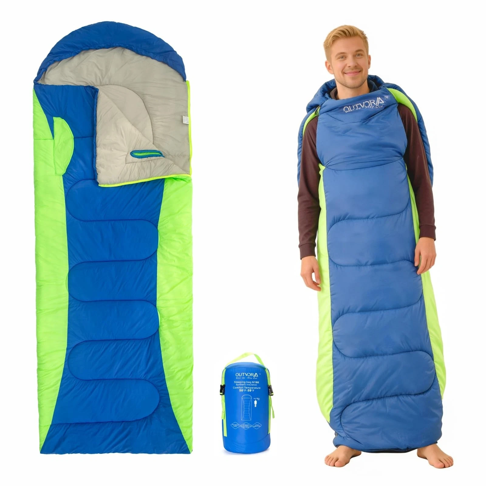 M300 Wearable Sleeping Bag with Arm Holes & Feet - Waterproof Stadium Blanket...