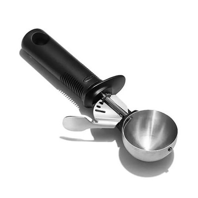 OXO Good Grips Eisportionierer Trigger Action Edelstahlkopf Komfortgriff
