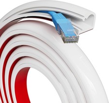 39" Silicone Cord Hider for 1 Cord,Flexible Side-Opening Self-Adhesive Cord Cove