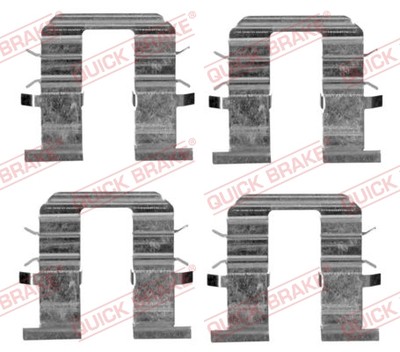 Quick Brake 109-1746 Accessory Kit, Disc Brake Pad for Hyundai, Kia, Nissan