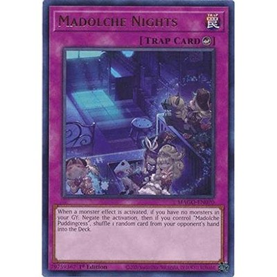 Yu-Gi-Oh! Mago-DE070 Madolche Nights (English 1st Edition Rare) Maximum Gold
