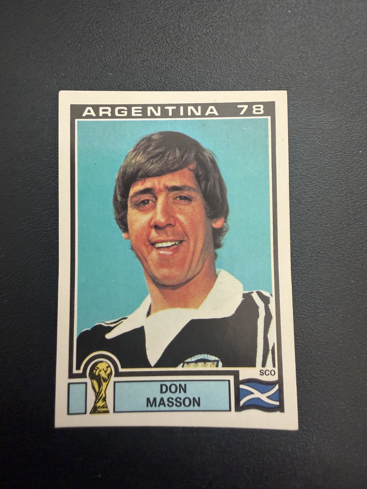 ALBUM FIGURINE PANINI WC ARGENTINA 78 #322 Don Masson COME DA FOTO