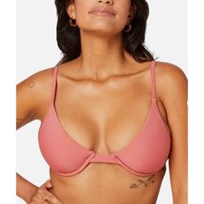 Andie Swim Women s Pink Punch Sicily Bikini Swimsuit Top Size XS New NWT