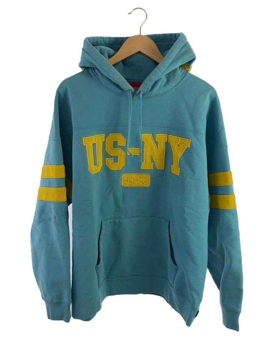 Sweat à capuche Supreme bleu L occasion