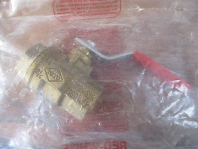 Red-White Toyo Brass Valve 3/4 screw type 600 WOG NIP