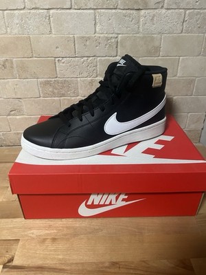 Nike Court Royale 2 Men's Mid Athletic Sneakers Black/White WORN ONE TIME