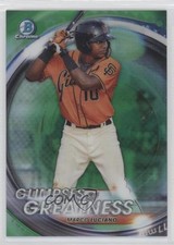 2020 Bowman Draft Glimpses of Greatness Green Refractor 73/99 Marco Luciano 0nr3