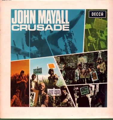 John Mayall Crusade LP vinyl UK Decca 1967 unboxed labels Mono issue LP in
