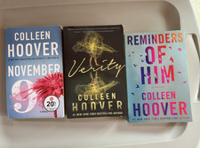 Colleen Hoover Romance Paperback Lot: Reminders of Him, Verity, November 9